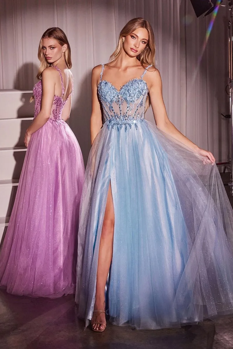 LACE & TULLE A-LINE DRESS CD0234