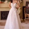 LACE APPLIQUED WEDDING BALL GOWN WL018