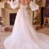 LACE APPLIQUED WEDDING BALL GOWN WL018